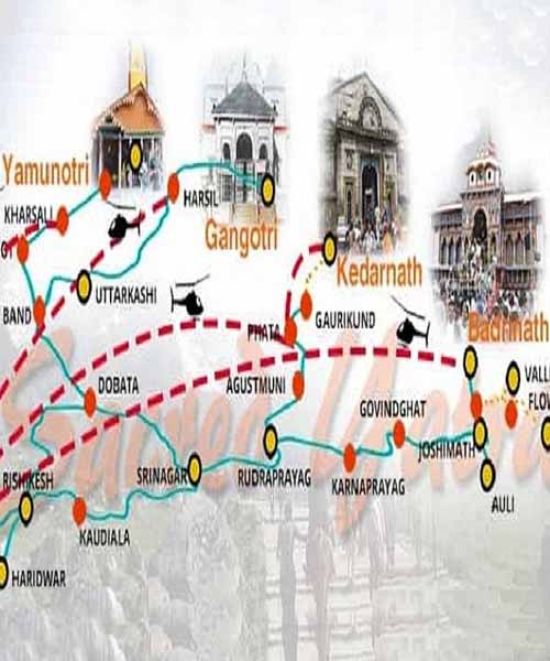 Chardham Route Map